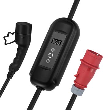 11KW Typ 2 EV Ladestation, EV Starkstrom Schnellladekabel Kompatibel mit Tesla und allen Elektrofahrzeugen vom Typ 2